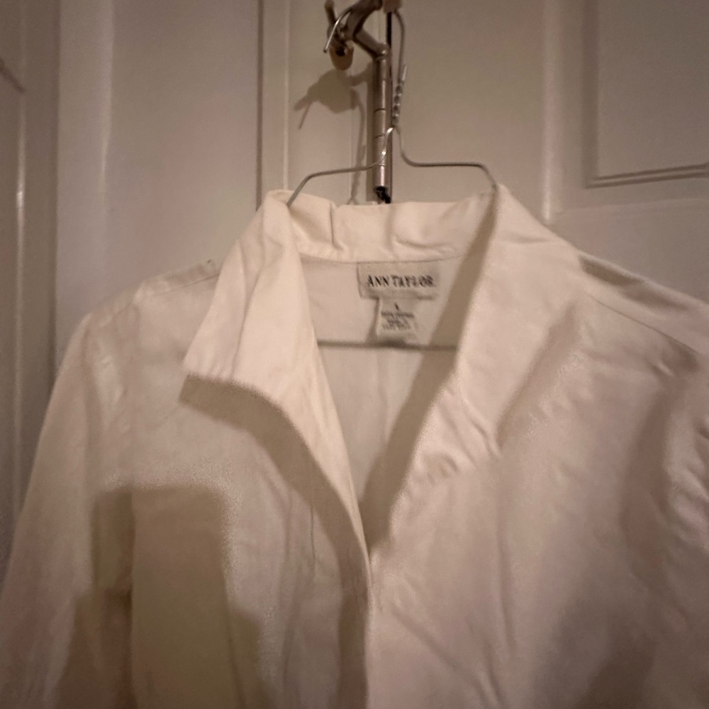 Ann Taylor White Womens Shirt